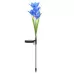 Simulated Lily Flower 4 Heads Solar Powered Outdoor IP55 Waterproof LED Decorative Lawn Lamp Colorful Light