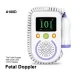 A100D Digital Fetal Doppler Ultrasound Sound Baby Heartbeat Detector Monitor Rechargeable Prenatal Pocket Fetal Doppler Stethoscope