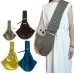 Pet Outing Carrier Bag Cotton Messenger Shoulder Bag Gray