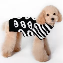 Halloween Skull Pet Sweater Cat or Dog Costume