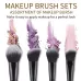 Zoreya Brand Soft Synthetic Bristles Makeup Brush Set Eye Make Up Tools Cruelty Free Black Blending Crease Foundation Brushes