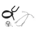 Double-sided Stethoscope Single Tube Doctors Nurse Professional Cardiology Stethoscope Aluminium Alloy Chestpiece Red