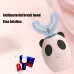 U-shaped Beauty Instrument Ultrasonic Vibration Tooth USB Charging Children Electric Toothbrush Pink