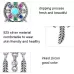 SCC961 S925 Silver Pearl Dream Catcher Net Pendant Bracelet DIY Jewelry Accessories