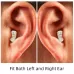 AN127 Invisible In-Ear Hearing Aid Sound Amplifier For The Elderly And Hearing Impaired Red Right Ear