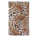 Foldable Trendy Panther Patterned Cosmetic Brush Case Bag Kit Set for Ladies or 12pcs Brushes Facial Care Product