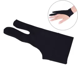 2 Finger Anti-fouling Drawing Glove for Graphics Drawing Tablet Both for Right and Left Hand For women