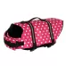 Pet Saver Dog Reflective Stripes Life Vest Jacket Pink Dot