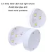 USB Mini Nail Phototherapy Lamp Nail Polish Baking Lamp  White