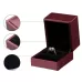 Brush PU Leather Jewelry Box Jewelry Gift Bag Date Red Ring Box