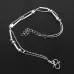 Fashion Jewelry Double Powder Beads and Stars Silver Plated Anklets