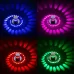 3W Modern Interior Creative Spiral Round Wall Lamp for Club KTV Corridor Aisle Background Wall Decoration Lamp Wall Mounted Blue Light