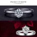 Woman CZ Crystal Wedding Engagement Finger Rings Super Shinning Cubic Zirconia Fine Jewelry
