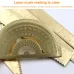Brass Retro Drawing Ruler Measuring Tools 0-18cm Ruler