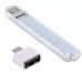 8LEDs 5V 200LM USB LED Book Light Portable Night Light with Micro Adapter White Light