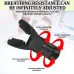 Breathing Exerciser Trainer Adjusts Resistance Lung Capacity Strengthener White