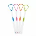 10 PCS Tongue Coating Cleaning Scraper To Remove Bad Breath Tongue Brush Random Color Delivery