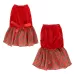 Christmas Pet Dog Plaid Butterfly Skirt