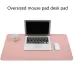 Multifunction Business PU Leather Mouse Pad Keyboard Pad Table Mat Computer Desk Mat Sapphire Blue