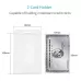 20 PCS Hard Plastic ID Badge Card Holder Integrated Injection Molded Transparent Double-sided Card Holder