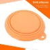 Portable Stretchable Silicon Food Feeder Dish Serving Bowl Water Container for Cat Dog Pet Random Color Delivery