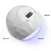 F6 UV LED Lamp Nail Dryer Dual hands Nail Lamp Curing UV Gel Nail Polish With Sensor  Timer  LCD Display White EU