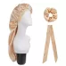 3 PCS in Set Hair Care Long Cap  Turban  Hair Ring Champagne