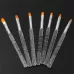 7pcs in Set UV Gel Acrylic Crystal Design Builder Painting Nail Art Brush Pen Tool Set Crystal Painting Drawing Carving Pen Set