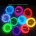 Flexible LED Light EL Wire String Strip Rope Glow Decor Neon Lamp USB Controlle 3M Energy Saving Mask Glasses Glow Line F277 Lemon Yellow Light