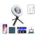 USB Rechargeable Fan Lamp Live Broadcast Multi-function Tent Camping Lamp Fan Light and Bracket