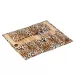 Foldable Trendy Panther Patterned Cosmetic Brush Case Bag Kit Set for Ladies or 12pcs Brushes Facial Care Product