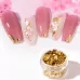 10 PCS K Gold Tin Foil Nail Decoration Nail Polish Adhesive Sticker 02 Silver
