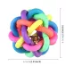 Fun Colorful Weave Style Bell Ball Pet Toy