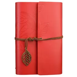 Creative Retro Autumn Leaves Pattern Loose-leaf Travel Diary Notebook