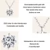 MSN003 S925 Sterling Silver Sparkling O Chain Necklace Moissanite Pendant