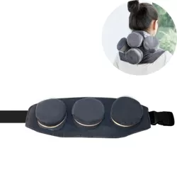 Moxibustion Clothing Thickened Smokeless Neck and Shoulder Insulation Clothing Moxibustion Flocking Cloth Cover 3 United Gray