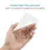 20 PCS Hard Plastic ID Badge Card Holder Integrated Injection Molded Transparent Double-sided Card Holder