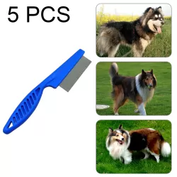 5 PCS Pet Cats Dogs Supplies Combs Fine Toothed Stainless Steel Needle Fleas Removal Combs
