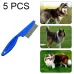 5 PCS Pet Cats Dogs Supplies Combs Fine Toothed Stainless Steel Needle Fleas Removal Combs