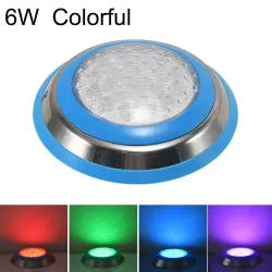6W LED Stainless Steel Wall-mounted Pool Light Landscape Underwater Light Colorful Light
