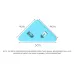 14 PCS Student Test Paper Storage Triangle Book Edge Clip Solid Pink