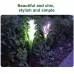 Simulated Lily Flower 4 Heads Solar Powered Outdoor IP55 Waterproof LED Decorative Lawn Lamp Colorful Light