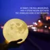 8cm Touch Control 3D Print Moon Lamp