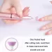 Electrical Nail Polisher Multifunctional Nail Polish Remover Pen Nail Sharpener Pearl White
