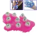 Thickened Palm-shaped Handheld Ball Meridian Massager Magenta