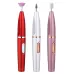 Electrical Nail Polisher Multifunctional Nail Polish Remover Pen Nail Sharpener Pearl White