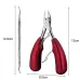 2 in 1 Nail Clipper for Paronychia Stainless Steel Olecranon Nail Nipper or Ingrown Nail Lifter Red