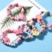 2 PCS in Set Lovely Cartoon Wood Jewelry Beads Necklace Baby Kids Princess Animals Necklace Butterfly