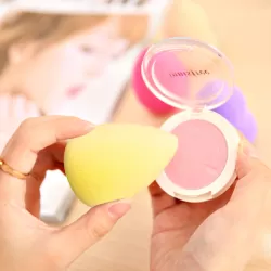 Great Beauty Facial Makeup Water-drop Sponge Blending Foundation Smooth Sponge Cleansing Cosmetic Cotton Pads Random Color Delivery