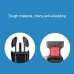 Medium and Large Dog Pet Solar and USB Charging LED Light Collar Neck Circumference